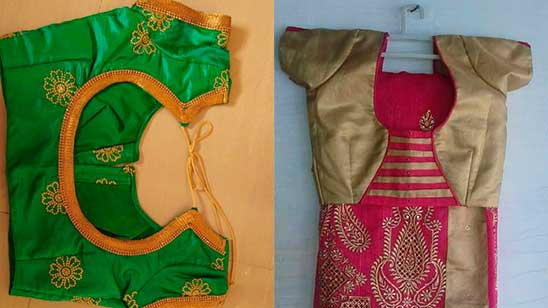 paithani blouse designs back side